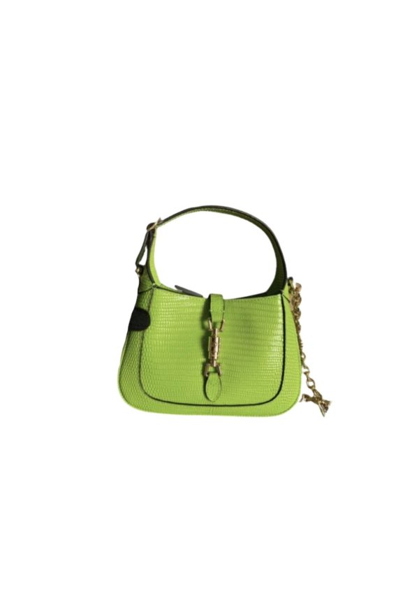 4 gucci jackie 1961 lizard mini bag green for women womens bags branded 75in19cm gg 9988 1
