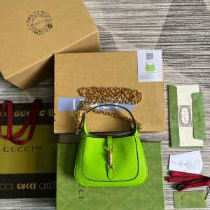 5 gucci jackie 1961 lizard mini bag green for women womens bags 75in19cm gg 9988 1