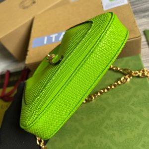 7 wrapped gucci jackie 1961 lizard mini bag green for women womens bags 75in19cm gg 9988 1