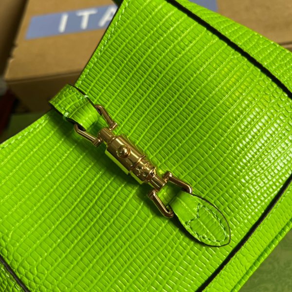 8 gucci jackie 1961 lizard mini bag green for women womens bags 75in19cm gg 9988 1