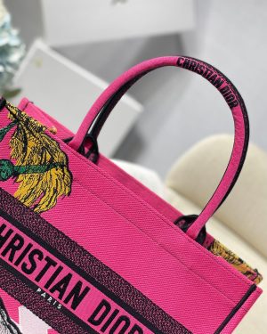 3-Christian Dior Medium Dior Book Tote Pink For Women Womens Handbags 14In36cm Cd   9988