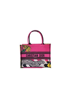 4-Christian Dior Medium Dior Book Tote Pink For Women Womens Handbags 14In36cm Cd   9988