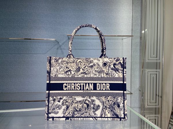 5 christian dior medium dior book tote blue for women womens handbags 14in36cm cd m1296ztdt m808 9988