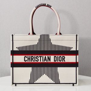 7 christian dior medium dior book tote white for women womens handbags 14in36cm cd 9988 1