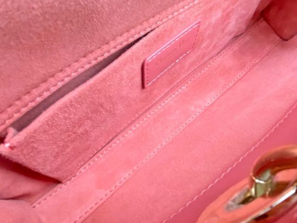 2 christian dior lady djoy bag pink for women womens handbags 26cm cd 9988
