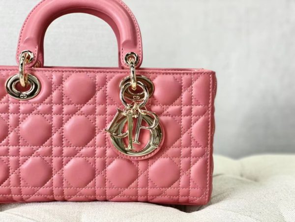 3 christian dior lady djoy bag pink for women womens handbags 26cm cd 9988