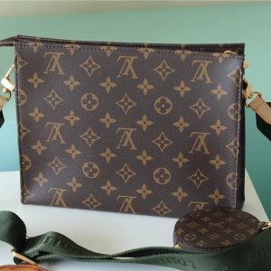 5 louis vuitton pochette double monogram canvas for women womens bags shoulder and crossbody bags 102in26cm lv 9988