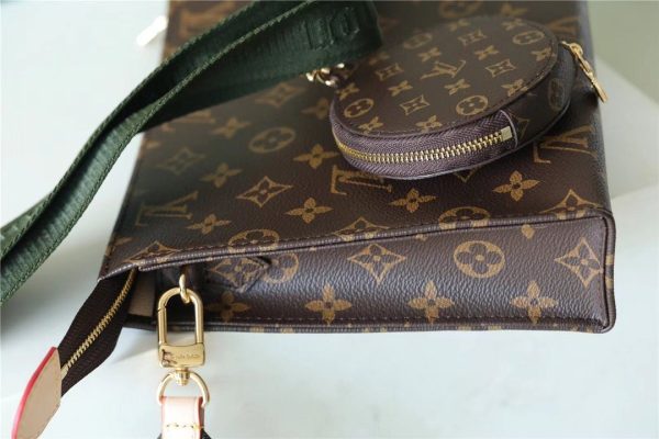 6 louis vuitton pochette double monogram canvas for women womens bags shoulder and crossbody bags 102in26cm lv 9988