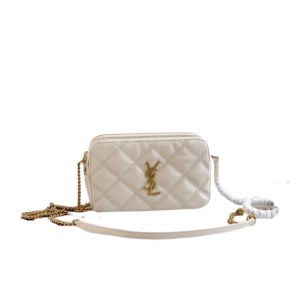 4 saint laurent becky crossbody bag white for women 7in18cm ysl p00555149 9988