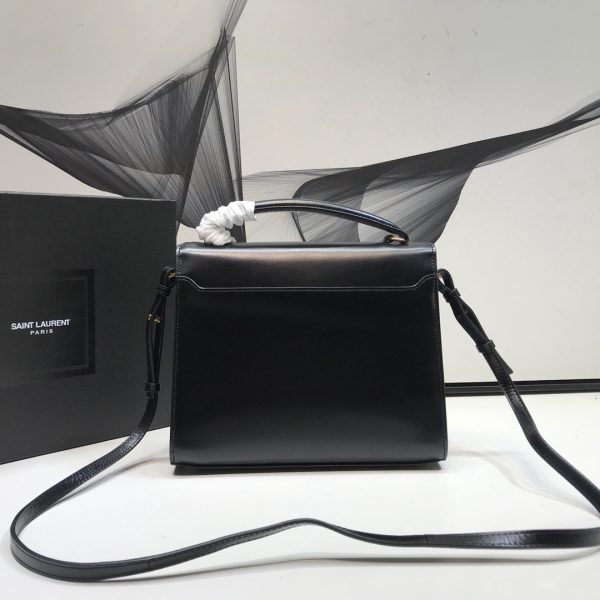 3 saint laurent cassandra medium top handle bag in grain black for women 96in245cm ysl 623931bow0w1000 9988