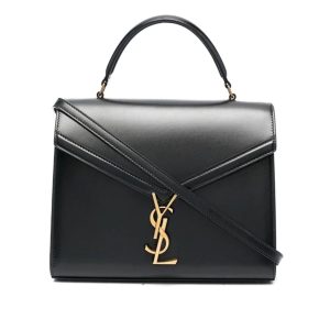 4 saint laurent cassandra medium top handle bag in grain black for women 96in245cm ysl 623931bow0w1000 9988