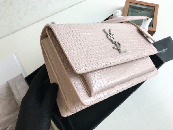 Ysl pink chain discount bag