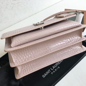 3 saint laurent sunset medium chain bag light pink for women 86in22cm ysl 442906dnd0n1202 9988