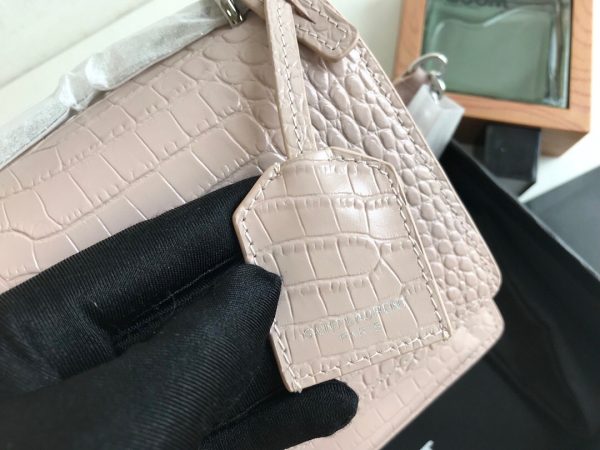 6 saint laurent sunset medium chain bag light pink for women 86in22cm ysl 442906dnd0n1202 9988