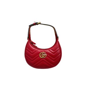 4 gucci marmont half moon shaped mini bag red for women womens bags 85in22cm gg 9988