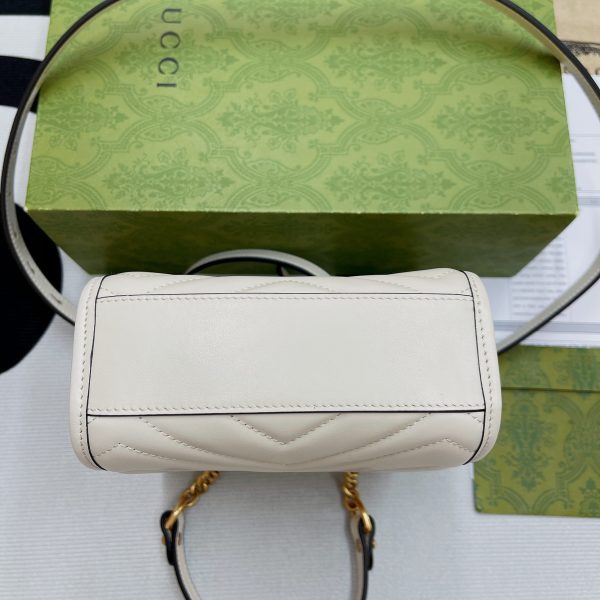 2 gucci marmont matelasse mini bag white for women womens bags 75in19cm gg 696123 dtdht 9022 9988