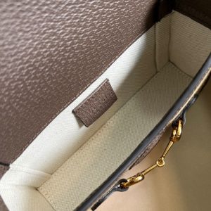 1-Gucci Horsebit 1955 Mini Bag Brown For Women Womens Bags 7.1In18cm Gg   9988