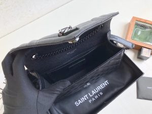 saint laurent envelope small bag in mix matelass grain de poudre black for women 82in21cm ysl 600195bow981000 9988