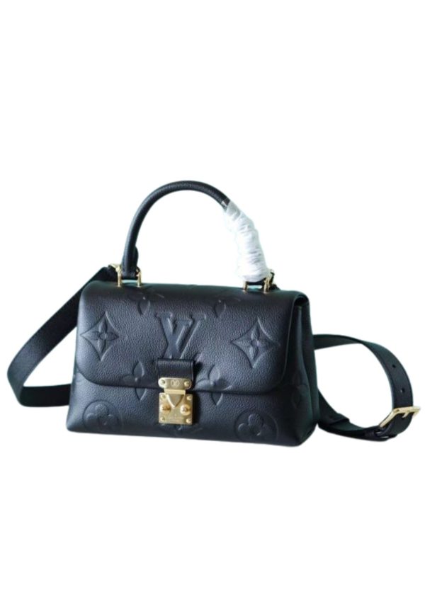 4 louis vuitton madeleine bb monogram empreinte black for women womens handbags shoulder and crossbody bags 94in24cm lv 9988