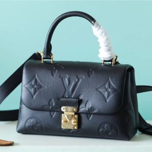 7 louis vuitton madeleine bb monogram empreinte black for women womens handbags shoulder and crossbody bags 94in24cm lv 9988