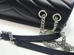 1 saint laurent loulou small chain bag in matelass y black for women 98in23cm ysl 494699dv7261000 9988