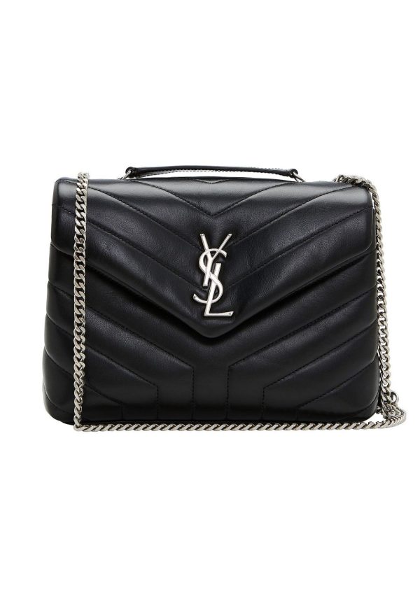 4 saint laurent loulou small chain bag in matelass y black for women 98in23cm ysl 494699dv7261000 9988