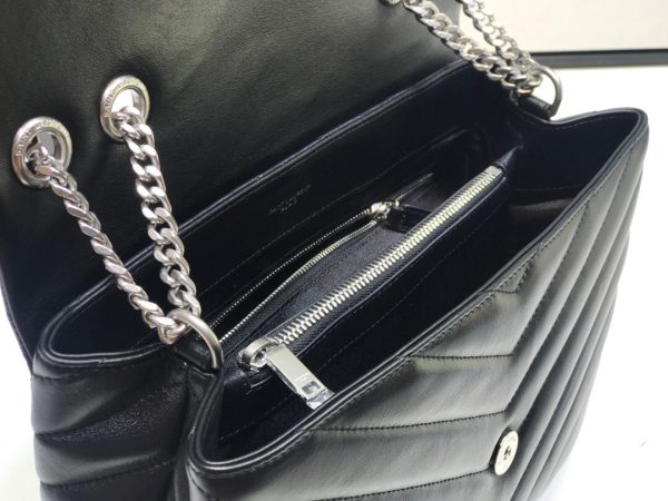 5 saint laurent loulou small chain bag in matelass y black for women 98in23cm ysl 494699dv7261000 9988