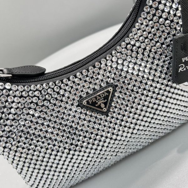 8 prada satin minibag with crystals silver for women womens bags 86in22cm 1bc515 2awl f0t7o v ooo 9988