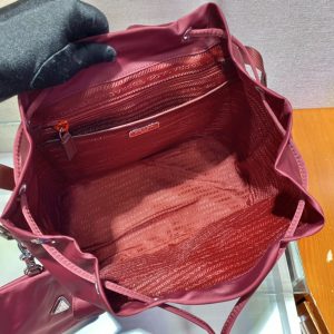1-Prada Renylon Medium Backpack Red For Women Womens Bags 12.6In32cm   9988
