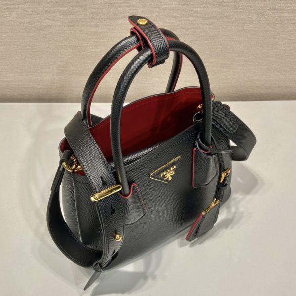 1 prada double saffiano mini bag black for women womens bags 98in25cm 1bg443 2a4a f0lj4 v xoo 9988