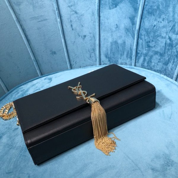 【SAINT LAURENT】KATE MEDIUM BAG●5538040UD7W1000 Black Medium Kate Bag | SAINT LAURENT - Antonia