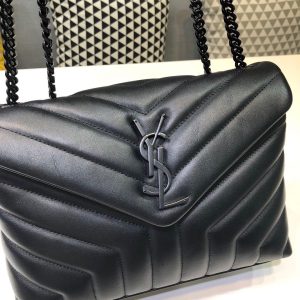 saint laurent loulou small chain bag in matelass y black for women 98in23cm ysl 494699dv7281000 9988