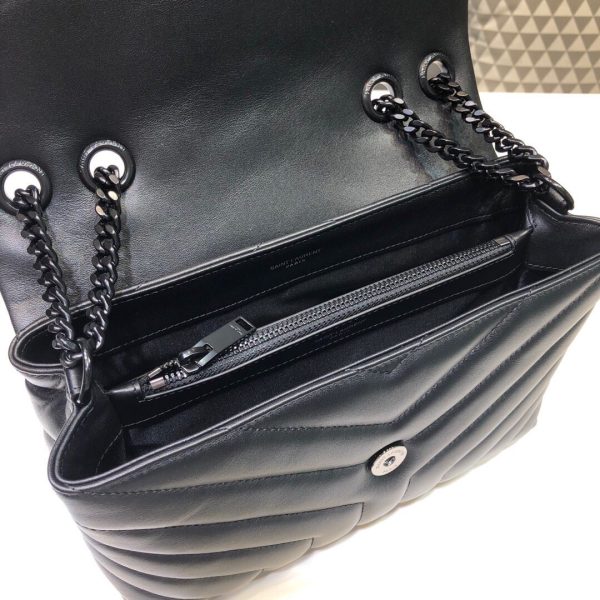 2 saint laurent loulou small chain bag in matelass y black for women 98in23cm ysl 494699dv7281000 9988