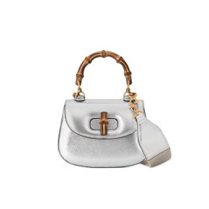 4 gucci bamboo 1947 mini top handle bag silver for women womens bags 67in17cm gg 9988