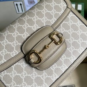 1-Gucci Horsebit 1955 Gg Mini Bag Beige For Women Womens Bags 8.1In21cm Gg 658574 Uulag 9682   9988