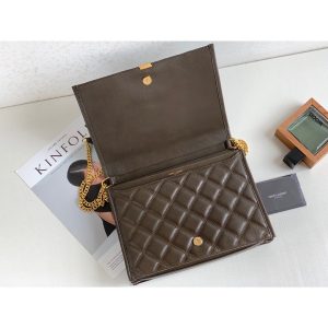 saint laurent becky small shoulder bag brown for women 105in27cm ysl 9988