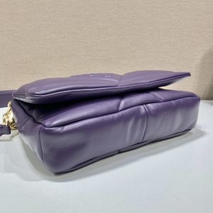 prada system nappa patchwork shoulder bag purple for women womens bags 75in19cm 9988