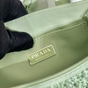 3 prada Small small satin tote bag with crystals gold for women womens bags 69in18cm 1ba331 2awl f068x v ooo 9988