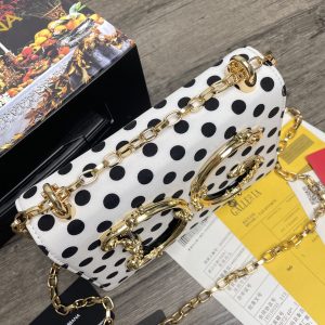 1 dolce gabbana dg girls crossbody bag with polka dots white for women 83in21cm dg 9988