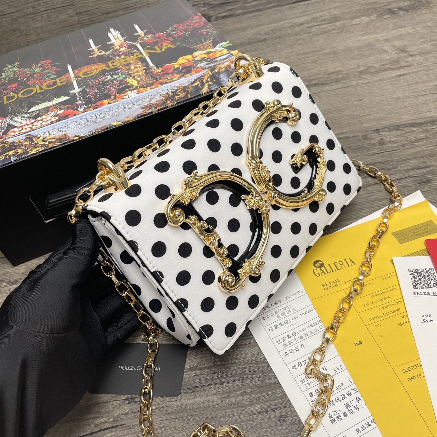 DOLCE & GABBANA SKÓRZANA KURTKA TYPU BIKER - Acm Shop