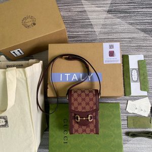 8 gucci horsebit 1955 mini bag beige and burgundy gg supreme canvas for women 67in17cm gg 625615f6b3g9865 9988