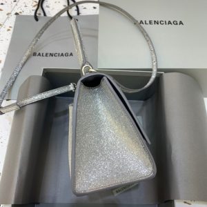 balenciaga hourglass small handbag in grey for women womens bags 9in23cm 9988