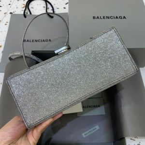 5 balenciaga hourglass small handbag in grey for women womens bags 9in23cm 9988