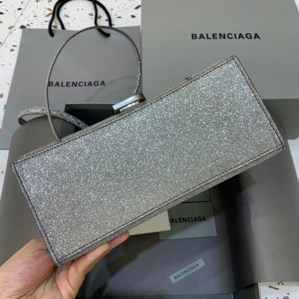5 balenciaga hourglass small handbag in grey for women womens bags 9in23cm 9988