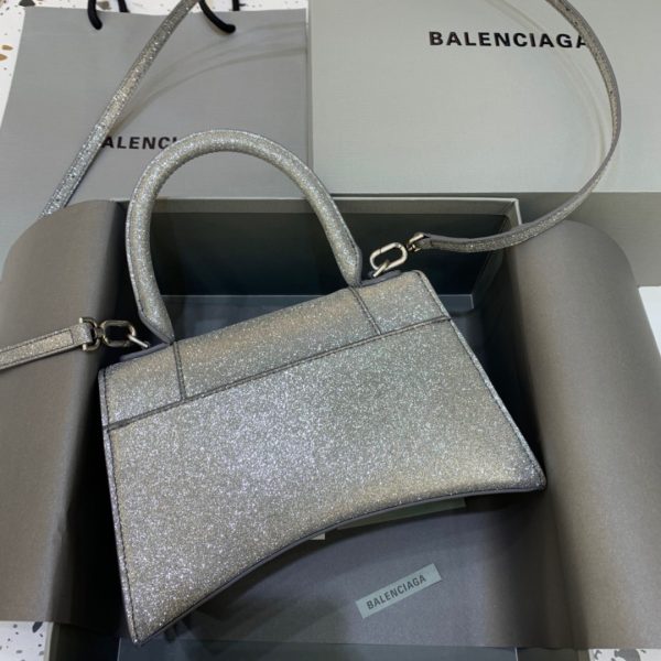 7 balenciaga hourglass small handbag in grey for women womens bags 9in23cm 9988
