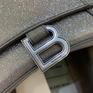 13 balenciaga hourglass small handbag in grey for women womens bags 9in23cm 9988