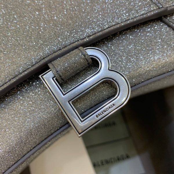 13 balenciaga hourglass small handbag in grey for women womens bags 9in23cm 9988