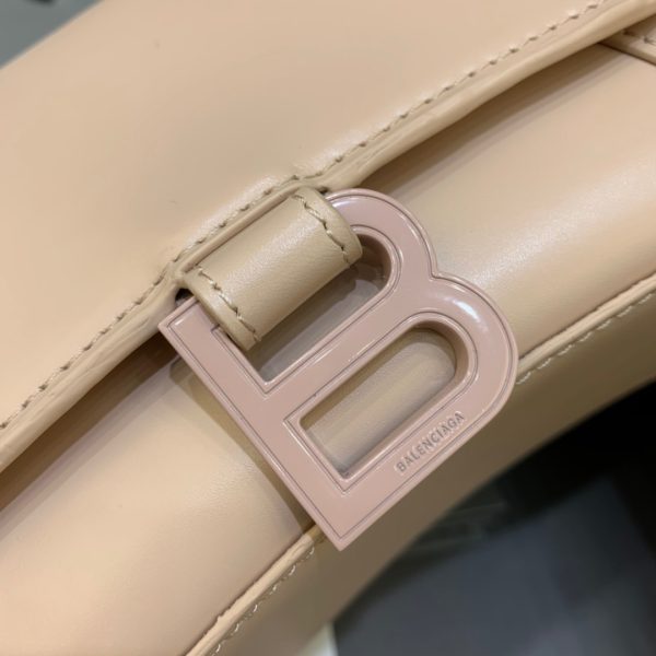 6 balenciaga hourglass small handbag in beige for women womens bags 9in23cm 9988