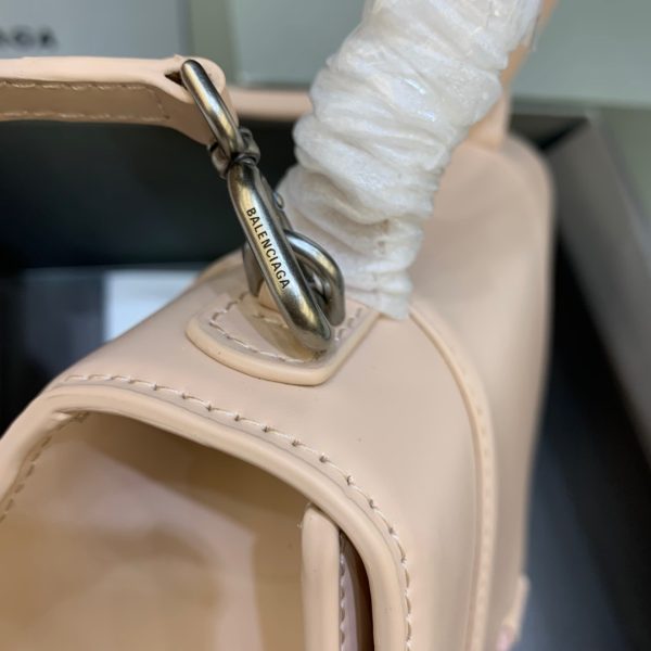 14 balenciaga hourglass small handbag in beige for women womens bags 9in23cm 9988