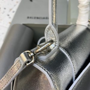 balenciaga hourglass small handbag in sliver for women womens bags 9in23cm 9988